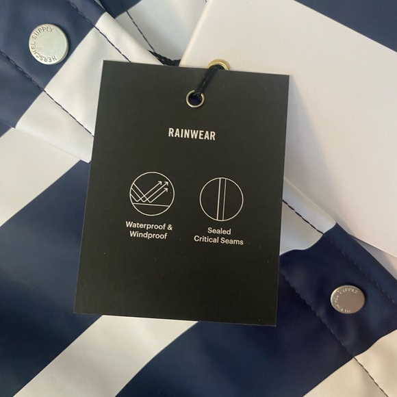 Herschel “Rainwear parka - border stripe peacoat” - Picture 5 of 9